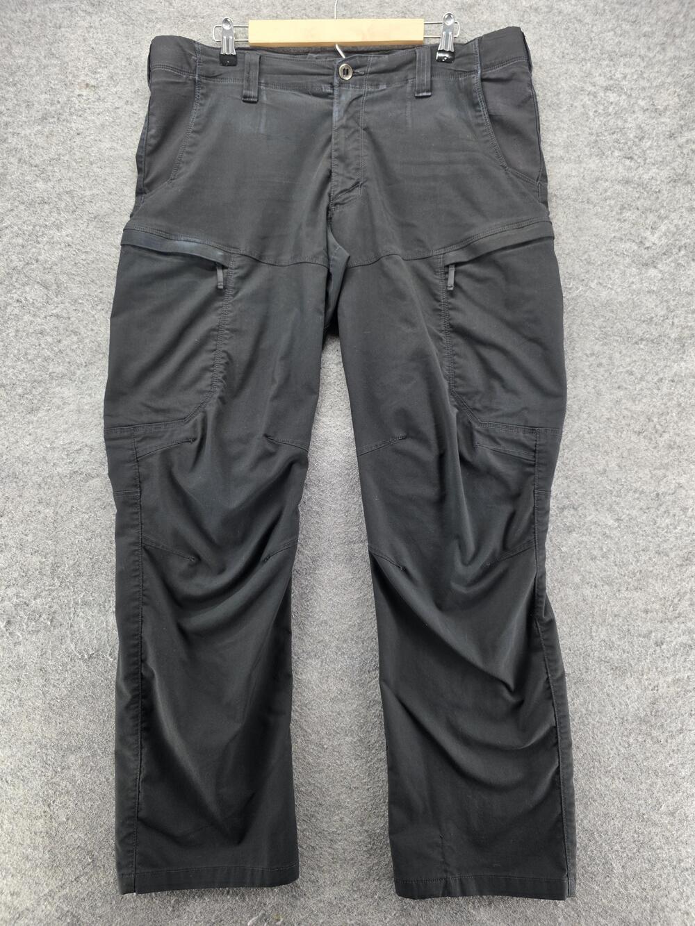 5.11 Tactical Pants Mens 36x32 Black Cargo Straight Canvas Polyester Cotton